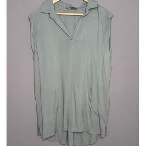 Prana Women's Anini Tunic Smoky Blue Sleeveless Top Shirt Size: Large
